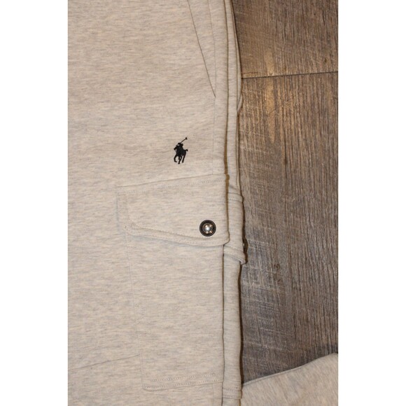 NWT Polo Ralph Lauren Men's Double Knit Cargo Fleece Jogger Sweatpants Gray XXL - Picture 3 of 6